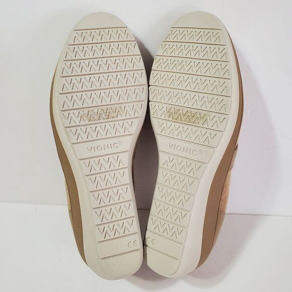 Vionic Womens Suede Neutral Tan Slip-On Mary Janes 9W - Picture 12 of 14